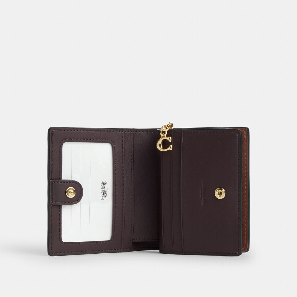 Coach Snap Wallet In Signature Canvas - Picture 3 of 10